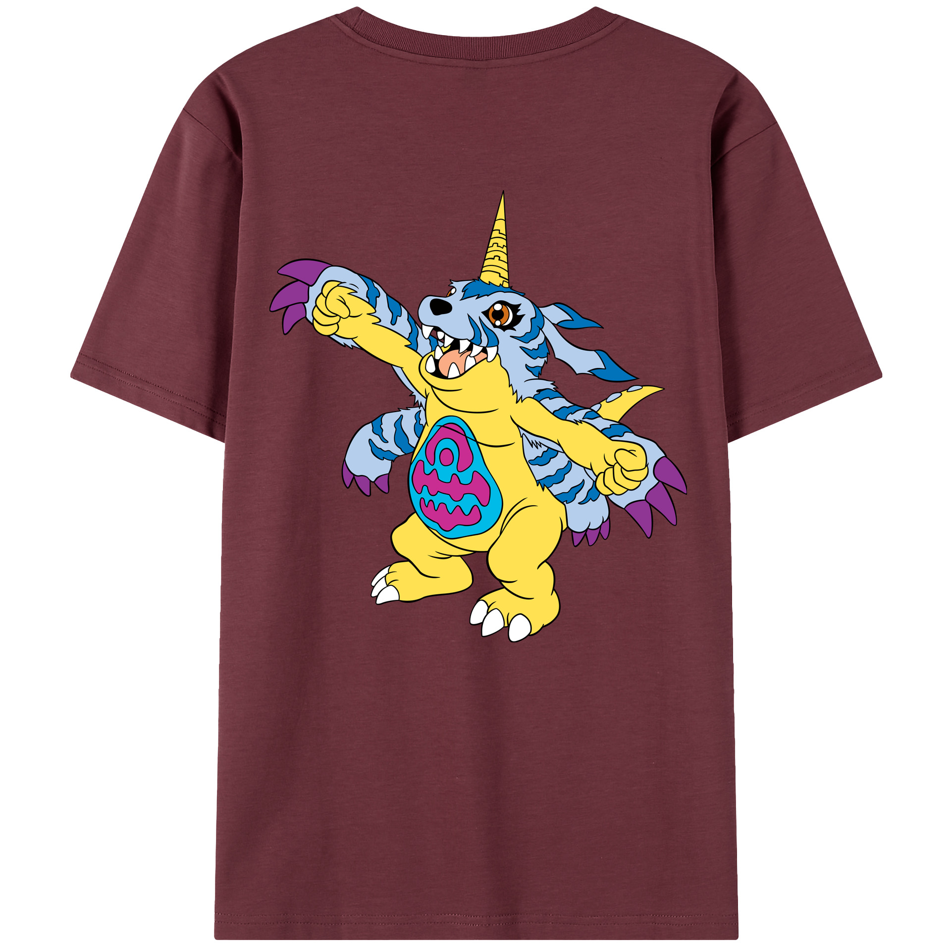 （画像用） Digimon デジタルモンスター/デジモン 綿100％半袖Tシャツ（背面プリント）
